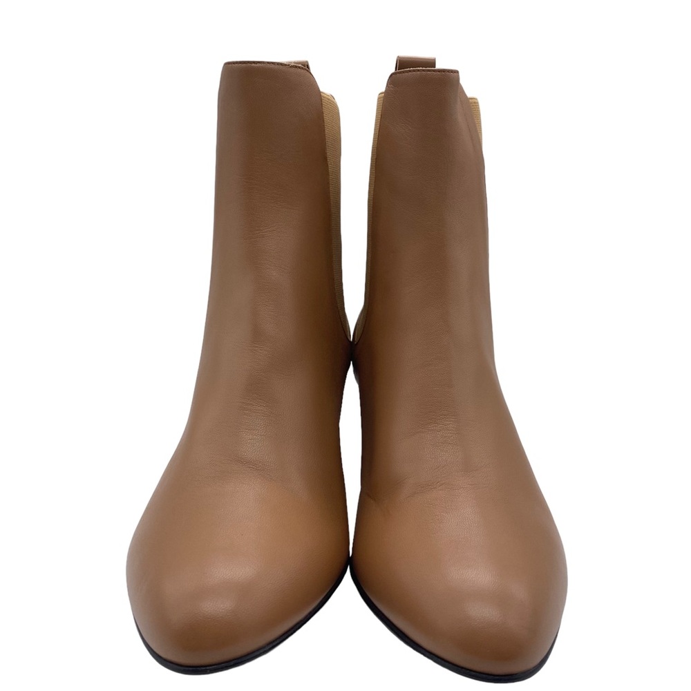 Kahmune Women's Boots Mila Nappa Leather Ankle Heeled Chelsea Neutral Winter NEW - Picture 4 of 11